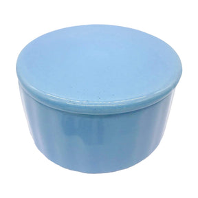 My Bud Vase Round Stash Cache in Blue - Front View on White Background