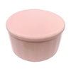 My Bud Vase Round Stash Cache in Pink, Front View on Seamless White Background