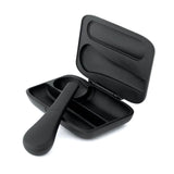 Journey Pipe 2 in Matte Black - Sleek Magnetic Hand Pipe with Case - Top View