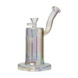 Ric Flair Drip Dab Rig with Iridescent Borosilicate Glass and Quartz Bucket - Front View