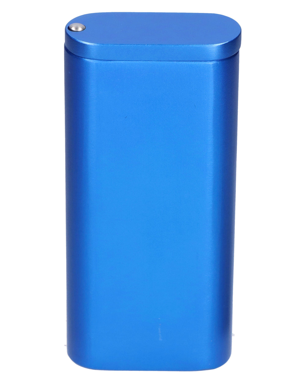 Navy blue 4" Valiant Distribution dugout kit with one-hitter, portable design, front view