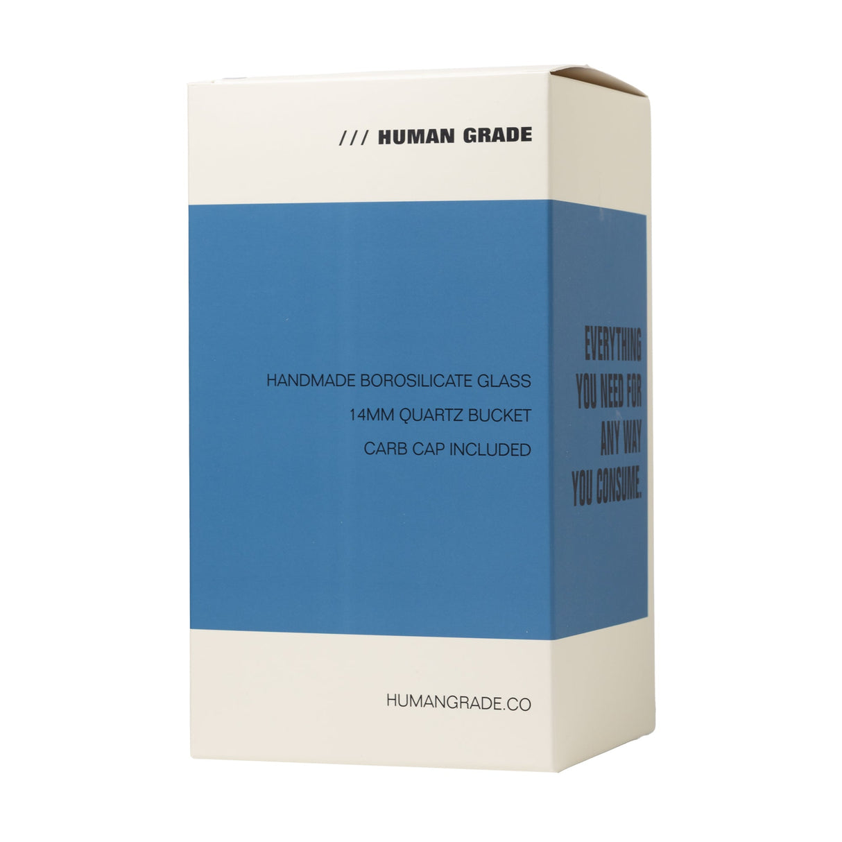 Human Grade 7.5" Recycler 45 (Triple Marble) Dab Rig