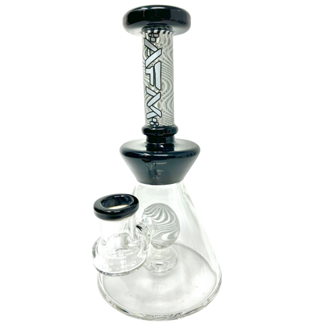 7" AFM WigWag Ball Dab Rig with Bent Neck and Showerhead Perc - Front View