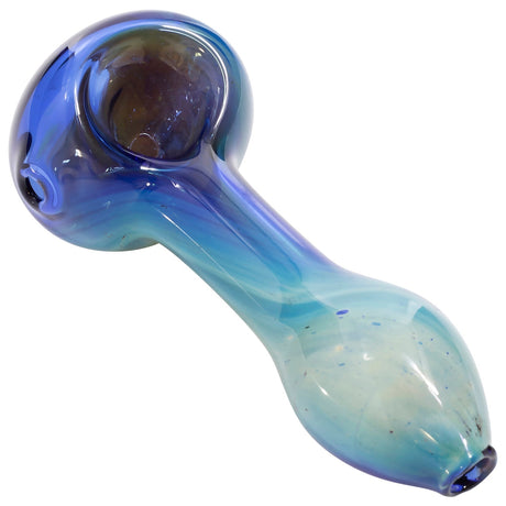 LA Pipes Nebula Spoon Hand Pipe - Borosilicate Glass - Angled Side View