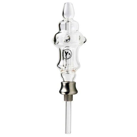 Nectar Collector Honeybird Simple Kit front view, compact 2.5" borosilicate glass dab straw with steel tip