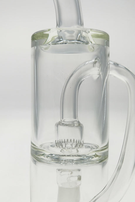 Clear 8" Hydratube with Super Slit Showerhead Froth Diffuser for Vaporizers, 14MM Female Joint