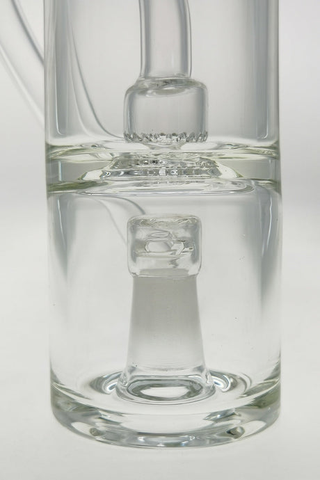 Clear 8" Hydratube with Super Slit Showerhead Froth Diffuser for Vapes, 14MM Female Joint