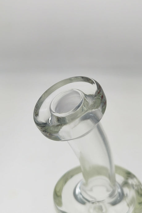 8" Thick Ass Glass Hydratube with Slitted Showerhead Percolator for Vaporizers, 14MM Female Joint - Close Up