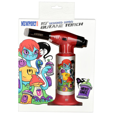 Newport Zero Dab Rig Torch with Nicky Davis Ghost Gang Design