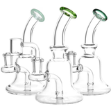 No Muss, No Fuss Bell Style Glass Dab Rig | 6.25" | 14mm F | Colors Vary