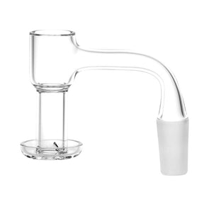 No Weld Quartz Terp Slurp Banger for Dab Rigs, 90 Degree Joint Angle, Side View