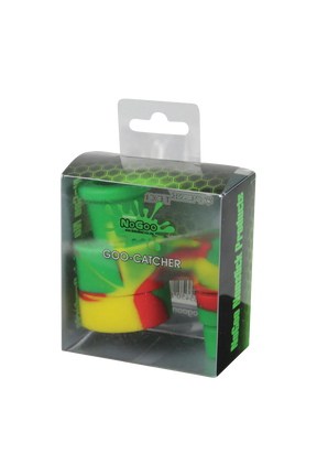 NoGoo Goo-Catcher Silicone Reclaimer in assorted colors, packaged front view.