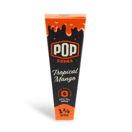 Pop Cones 1 ¼ Unbleached Cones - Tropical & Fruit Mix 24ct Display