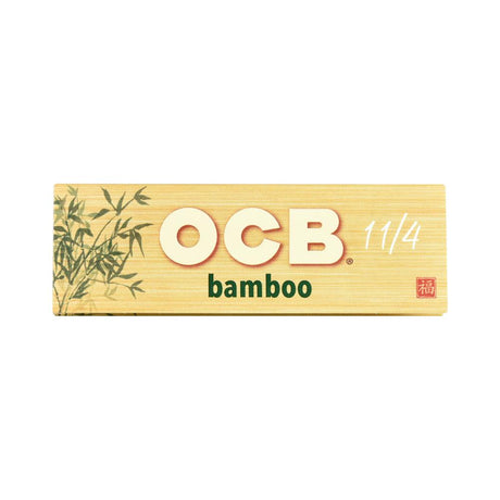 OCB Bamboo Rolling Papers Slim Size Front View on Seamless White Background