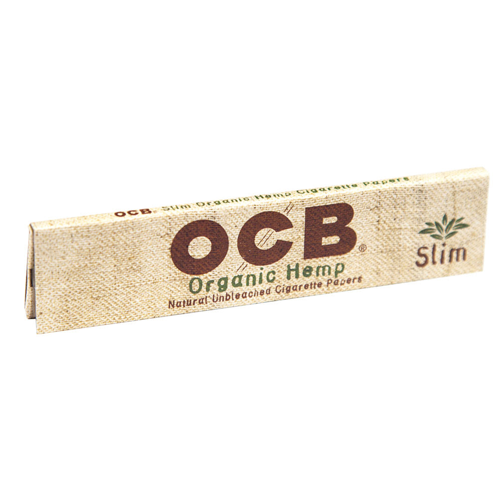 OCB Organic Hemp 1 1/4" Rolling Papers pack front view on white background