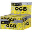 OCB Solaire Slim Rolling Papers & Tips pack, French-made, clear color, front view