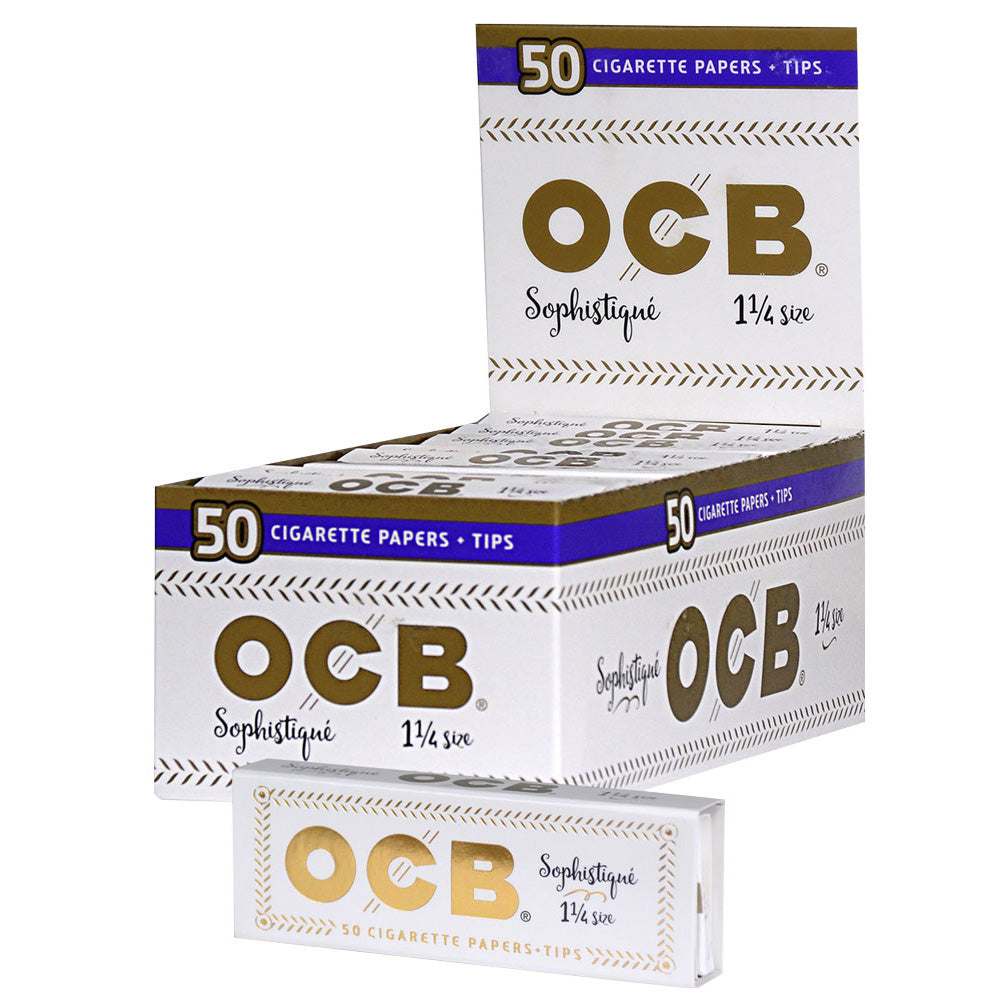 OCB Sophistique Rolling Papers & Tips, 1¼ size, front view on white background