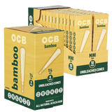 OCB Unbleached Bamboo Pre-Rolled Cones | 24pk Display
