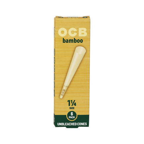 OCB Unbleached Bamboo Pre-Rolled Cones | 24pk Display