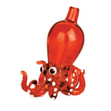 Assorted colors borosilicate glass octopus-shaped directional carb cap for dab rigs, 1.25" size