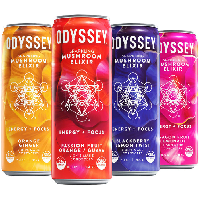 Odyssey Mushroom Sparkling Elixir | 12oz | 12pc Case