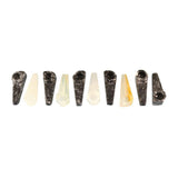 Assortment of Onyx Tobacco Pipes - Handcrafted 2.5 Inch Smoking Pipes Front View