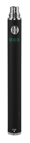Ooze Adjustable Twist 1100mAh Battery in Black - Front View, 510 Thread for Vaporizers
