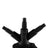 Ooze Banger Hanger Silicone Stand in Black, Front View, for 14-19mm Joints, Durable Storage Solution