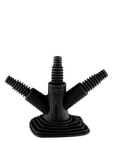 Ooze Banger Hanger Silicone Stand in Black, Front View, for 14-19mm Joints, Durable Storage Solution