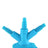 Ooze Banger Hanger Silicone Stand in Teal, Front View, for 14mm & 19mm Joints, Durable Storage Solution