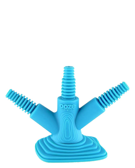Ooze Banger Hanger Silicone Stand in Teal, Front View, for 14mm & 19mm Joints, Durable Storage Solution