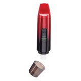 Ooze Booster Extract Vaporizer in red with 1100mAh battery, front view on white background