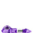 Ooze Bowser Silicone Pipe in Purple, Side View, Quartz Bowl, for Dry Herbs, 4" Length