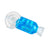 Ooze Cryo Freezable Pipe in Blue, Borosilicate Glass Spoon Design, Top View