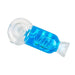 Ooze Cryo Freezable Pipe in Blue, Borosilicate Glass Spoon Design, Top View
