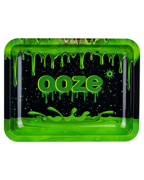 Ooze Dab Depot 3 Piece Combo Tray in black and green, perfect for organizing dabbing tools