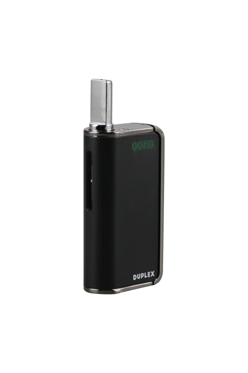 Ooze Duplex Dual Extract Vaporizer in Black, Front View with Digital Display