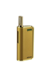 Ooze Duplex Dual Extract Vaporizer in Gold, front view on white background, battery-powered for concentrates