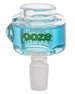 Ooze Glyco Freezeable Glass Bowl in Aqua Teal, Heavy Wall for Dry Herbs, Front View