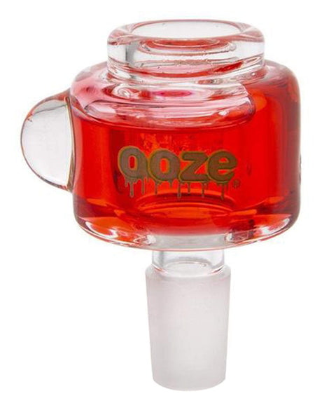 Ooze Glyco Freezeable Glass Bowl in Scarlet, Thick Borosilicate, 14mm Joint