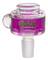 Ooze Glyco Freezeable Glass Bowl in Ultra Purple for Dry Herbs, Heavy Wall Side View