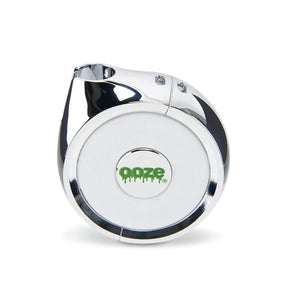 Ooze Movez Chrome Wireless Speaker and 510 Vape Battery, 650mAh - Front View