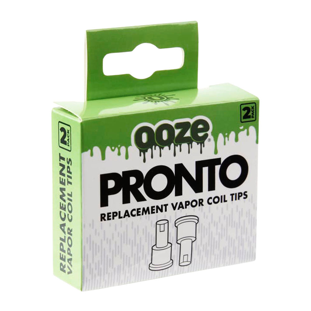 Ooze Pronto 2pc Coil Replacement Tips packaging front view for concentrates
