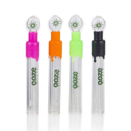 Ooze Slider Glass Blunts in Assorted Colors - Portable Borosilicate Hand Pipes