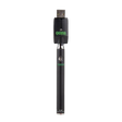 Ooze Slim Twist Vape Battery with USB Charger in Black, 510 Thread, Front View