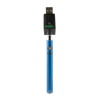 Ooze Slim Twist Battery in Blue with USB Charger, 510 Thread, Front View