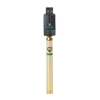Ooze Slim Twist Battery in Gold with USB Charger, 510 Thread for Vaporizers, Front View