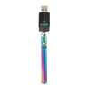 Ooze Slim Twist Battery in Rainbow with USB Charger, 510 Thread for Vaporizers, Front View
