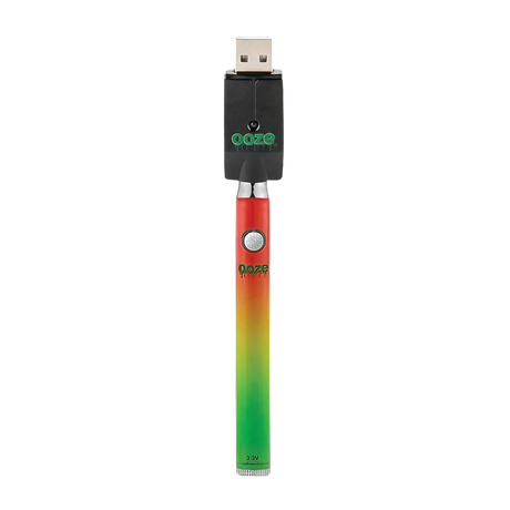 Ooze Slim Twist Battery in Gradient Color with USB Charger, 510 Thread Compatibility, Front View