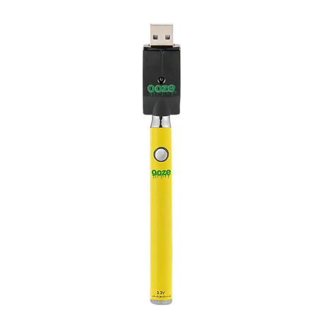 Ooze Slim Twist Battery with USB Charger, 510 Thread, Front View on White Background